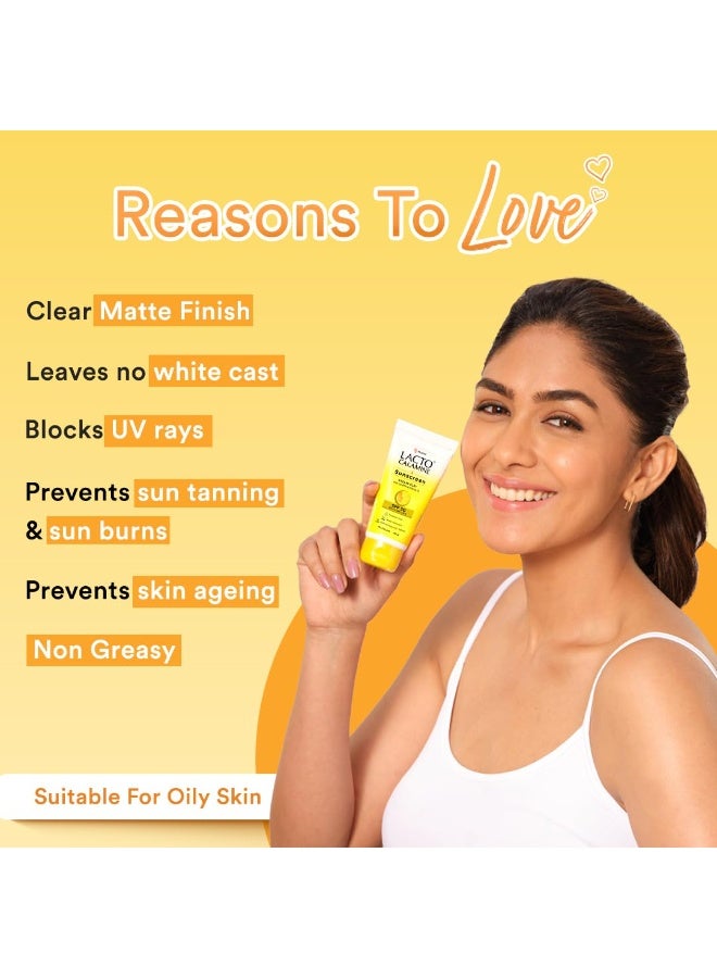 لاكتو كلامين واقي الشمس لاكتو كالامين بعامل حماية SPF 50 | 100 غرام | واقي شمس للبشرة الدهنية | حماية من أشعة UVA و UVB | مقاوم للماء ولا يترك أثرًا أبيض | يحتوي على طين الكاولين وفيتامين E وخلاصة الليمون | خالي من البارابين - Image 4